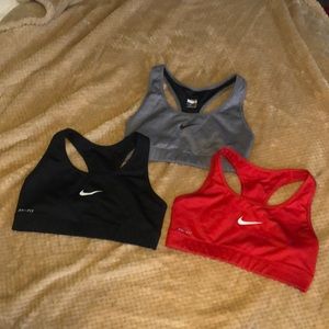 NIKE racerback sports bras - all size Small